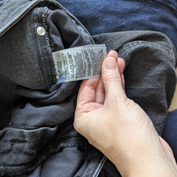 High-Waisted Vintage Slim Jeans 6 Petite (2 Pairs) 1 Blue 1 Black - Picture 3 of 12